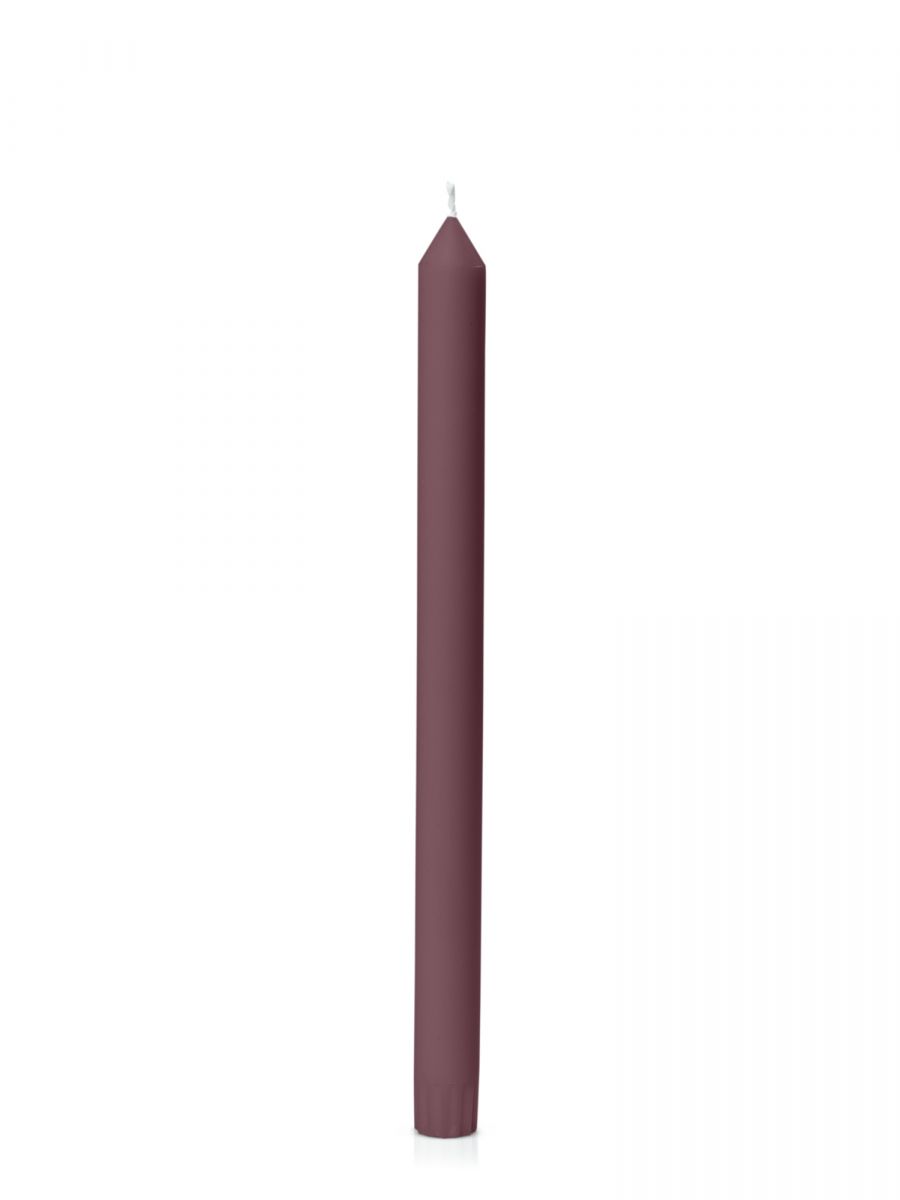 image of burgundy coloured dinner candle